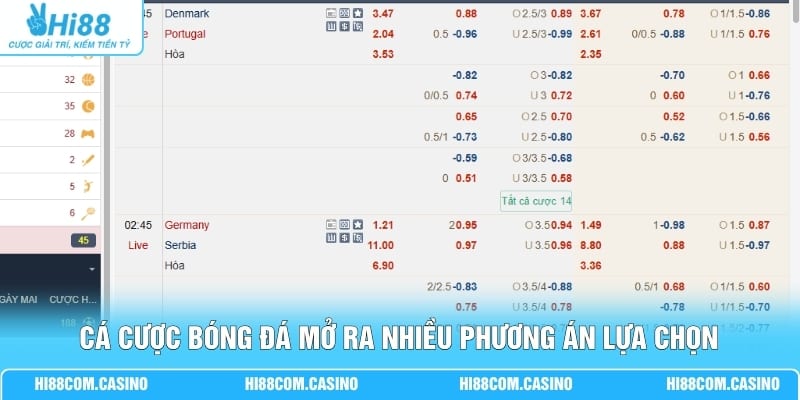 Cá Cược Bóng Đá - Bắt Nhịp Sân Cỏ Qua Từng Lựa Chọn Kèo 2 Cá cược bóng đá mở ra nhiều phương án lựa chọn