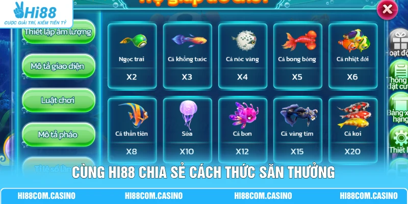 BG Tiên Nữ Bắn Cá - Điểm Nổi Bật Không Thể Bỏ Qua Tại Hi88 2 Cùng Hi88 chia sẻ cách thức săn thưởng
